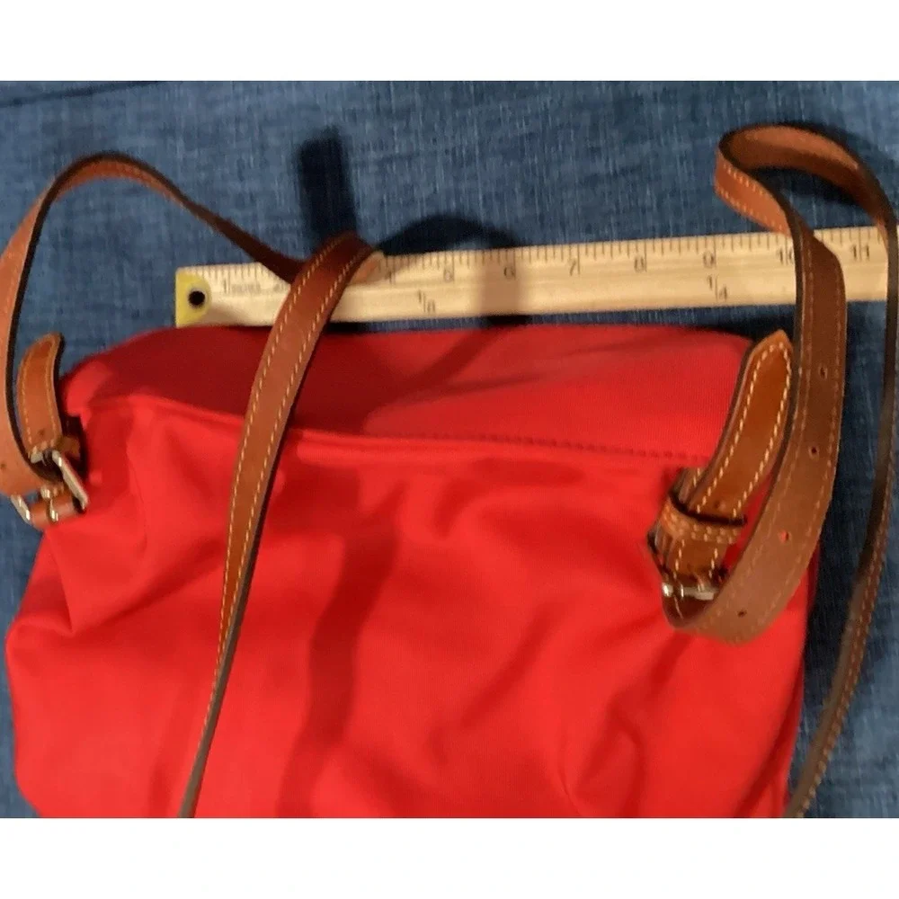 Dooney & Bourke Red Nylon Flap Backpack